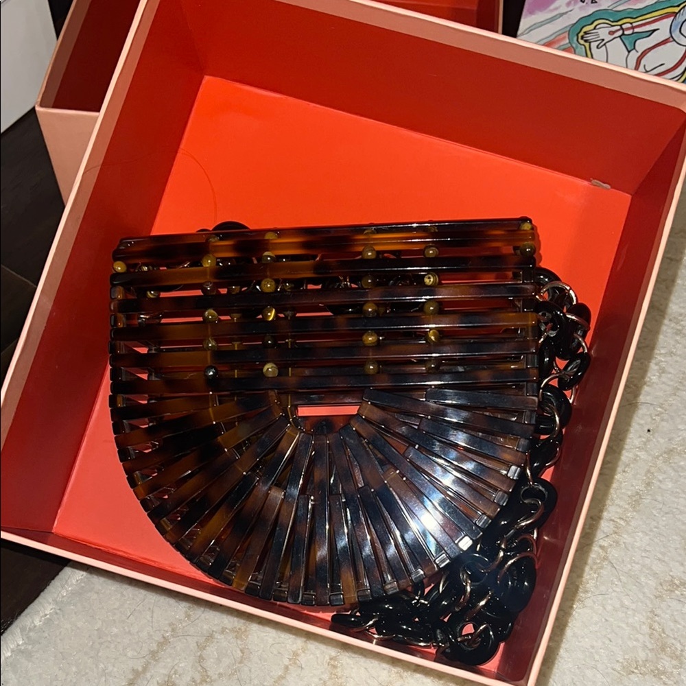 Cult Gaia Tortoise Shell Arc Bag
